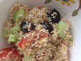 Taboulé cru : quinoa germé