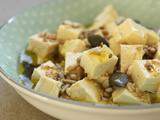 Tofu aux graines et à l'huile d'olive (pour l'apéritif ou sur une poêlée de pâtes ou de légumes)