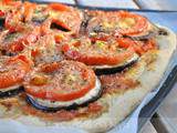 Pizza tomates aubergine