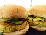Burger de pois chiche à la courgette grillée