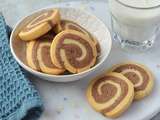 Biscuits spirales {chocolat & vanille}