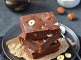 Brownie {Chocolat, betterave & noisettes} à la farine de kamut #vegan