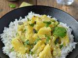 Curry d'ananas au lait de coco #vegan #sans gluten