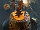 Layer cake {chocolat noir à l'orange & mousse à l'orange} #Noël vegan