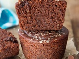 Muffins {chocolat & sésame} #vegan #vapeurdouce