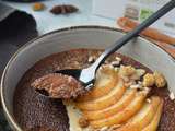 Porridge d'amarante au chocolat façon poire belle-Hélène aux épices chaï #vegan #glutenfree