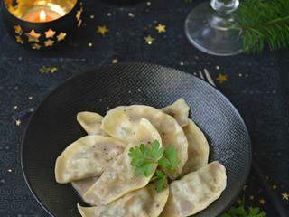 Ravioles de seitan aux châtaignes & sauce champignons #vegan