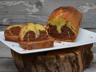 Cake marbré au Gianduja