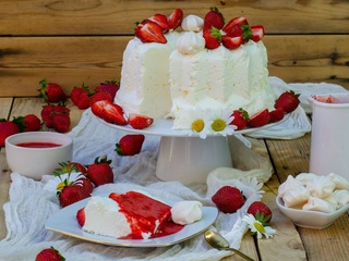 Parfait glacé express aux fraises