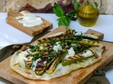 Pinsa courgettes grillées mozzarella