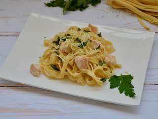 Tagliatelles au saumon