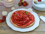 Tarte fine fraises / basilic