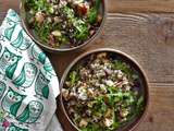 Salade tiède revigorante de quinoa et lentille
