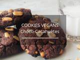 Cookies chocolat-cacahuètes végans