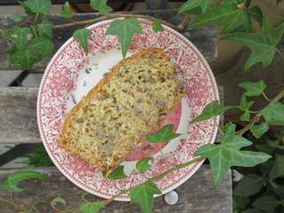 Citron-lavande: cake et sorbet