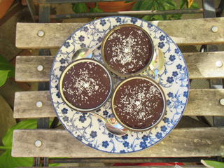 Crème dessert chocolat-noix de coco