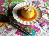 Gâteau de semoule amande, safran et fleur d'oranger
