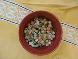 Salade de pois chiches d'inspiration marocaine