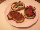 Trio de bruschette