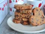 Biscuits chocolat-cranberries et noix de cajou de Lyne