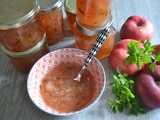 Confiture de nectarines au basilic