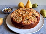 Gâteau aux poires et pistaches