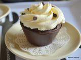Muffins butternut-citron confit-noisettes et 2 chocolats en Noir et Blanc