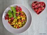 Salade de quinoa aux fruits rouges et aux herbes
