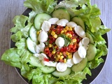 Salade fraîche et colorée