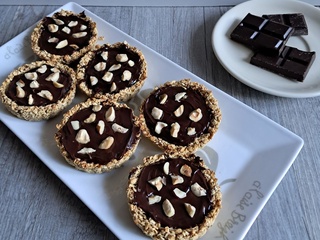 Tartelettes chocolat-caramel beurre salé