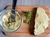 Tartinade de pois chiche au basilic