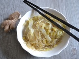 Wok de chou chinois aux vermicelles de soja