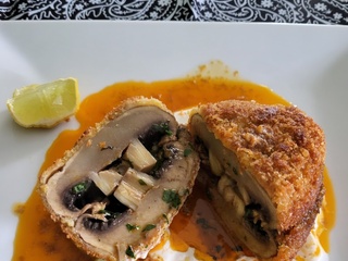 Champignons à la Kiev au beurre de harissa de Yotam Ottolenghi