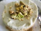 Cheesecake pistache et fleur d'oranger