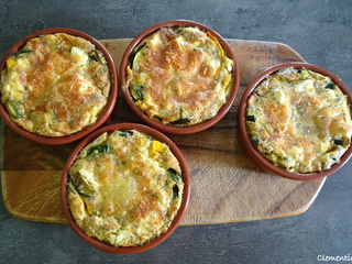 Clafoutis de courgette et feta au zaatar