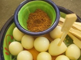 Œufs de caille au sel de cumin