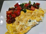 Omelette farcie à la ricotta