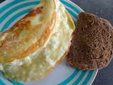 Omelette moelleuse au fromage