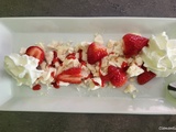 Pavlova aux fraises déstructurée
