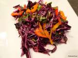 Salade aigre douce de chou rouge de Nigella Lawson