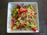 Salade de germes de mungo, concombres et poivron rouge de Gordon Ramsay