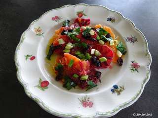 Salade sicilienne d'oranges sanguines