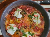 Shakshuka aux graines de grenade, menthe et za'atar