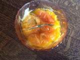 Entre jus et compotee a l'abricot, romarin, (sans gluten, sans lactose)