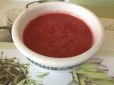 Soupe de fraises au piment d'espelette