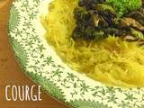 Courge spaghetti, Shitakés & Kale