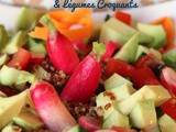 Salade de Quinoa, Avocat & Légumes Croquants