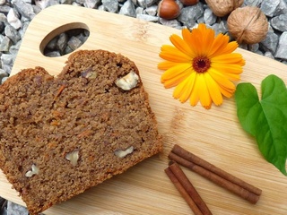 Cake à la carotte, noisette et cannelle #vegan