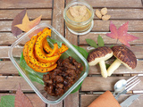 Lunch box d'automne 🍂 Petits pains  mantou  champignons