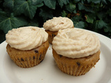 Mini-cupcakes poires chocolat - crémeux noisette haricots blancs